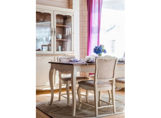 Обеденный стол раскладной (160-200) ST9337L (белая карамель)