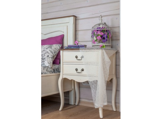 Прикроватная тумба ST9306R (белая карамель)