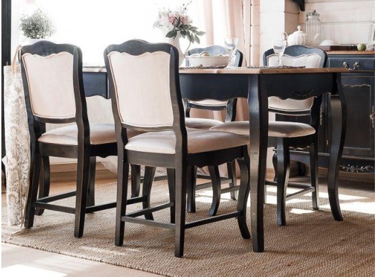 Обеденный стол (раскладной) ST9137NL (черный сапфир)