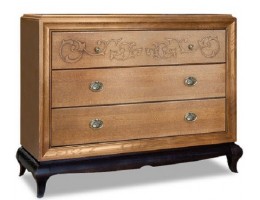 Комод Соната с 3 ящиками и декором ММ-283-04
