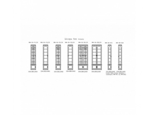 Шкаф без витража Молодечно ММ-18-142/01