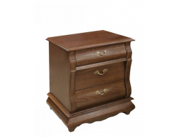 Тумба прикроватная Оскар с тремя ящиками, цвет орех ММ-216-03