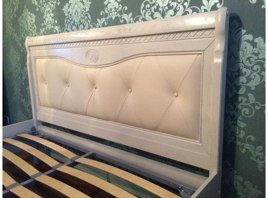 Кровать Лика без ножной спинки, цвет белая эмаль ММ-137-02/12Б