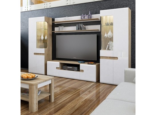 Тумба ТВ Леонардо МН-026-02, белый