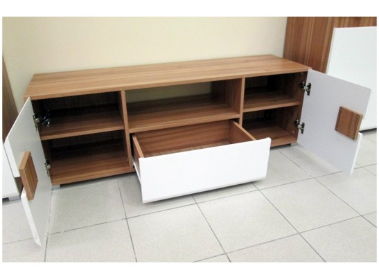 Тумба ТВ Леонардо МН-026-02, белый