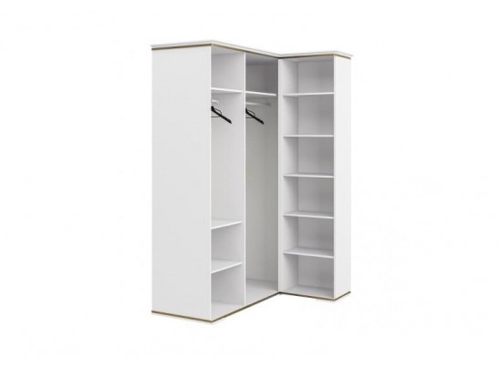 Шкаф угловой Либерти МН-313-07, белый глянец