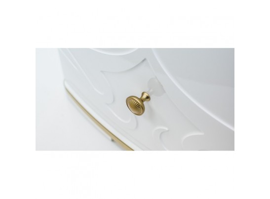 Комод три ящика Либерти МН-313-06, белый глянец