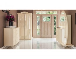 Мебель в прихожую София МН-025-1, крем глянец