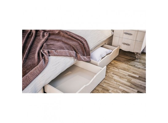 Кровать София МН-025-01, крем глянец