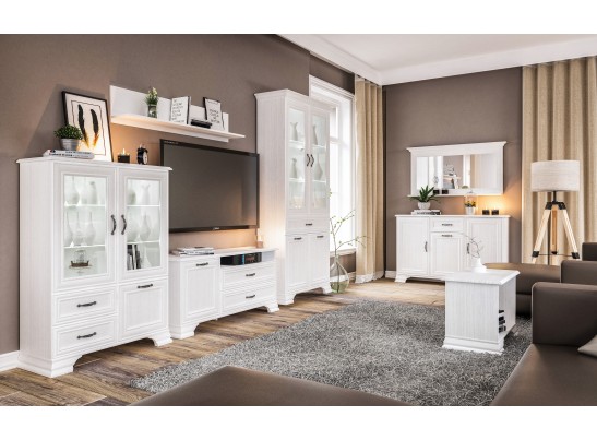 Тумба под телевизор Юнона МН-132-16, белый