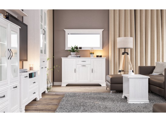 Зеркало навесное Юнона МН-132-08, белый