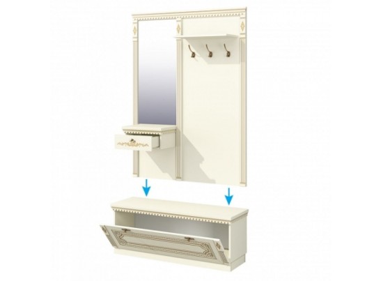 Прихожая Версаль МН-030, крем