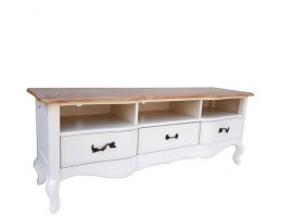 Тумба под ТВ DF883 H03+S2-1, топ шато/белый