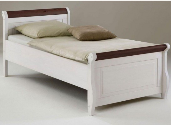 Кровать односпальная Мальта без ящика - 100х200 (массив)