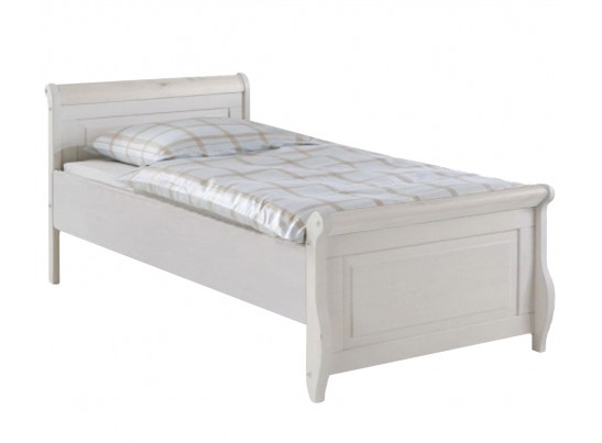 Кровать односпальная Мальта без ящика - 100х200 (массив)