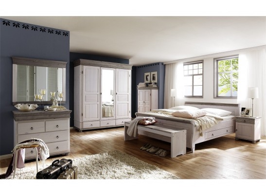 Кровать двуспальная Мальта без ящика - 160х200 (массив)