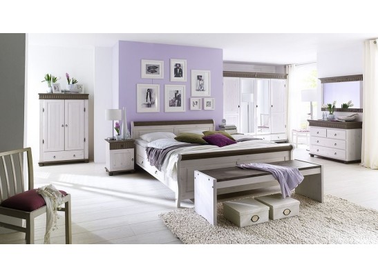 Кровать двуспальная Мальта без ящика - 160х200 (массив)