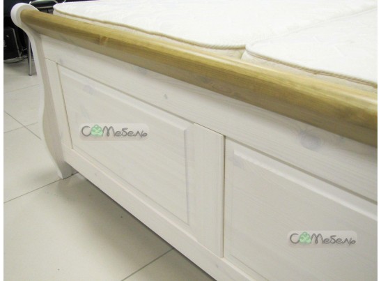 Кровать двуспальная Мальта с ящиком - 140х200 (массив сосны)