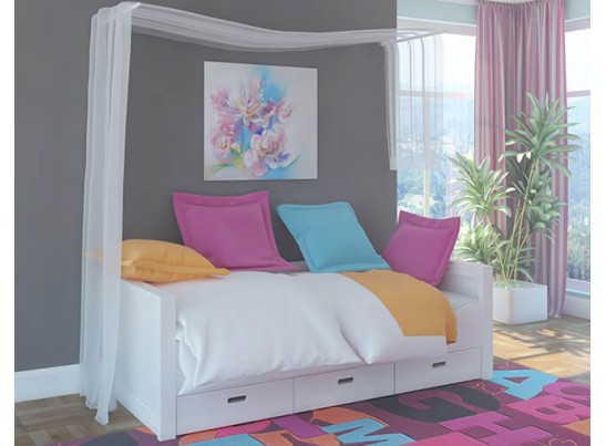 Кровать-диван Сиело 77325, белый воск УКВ