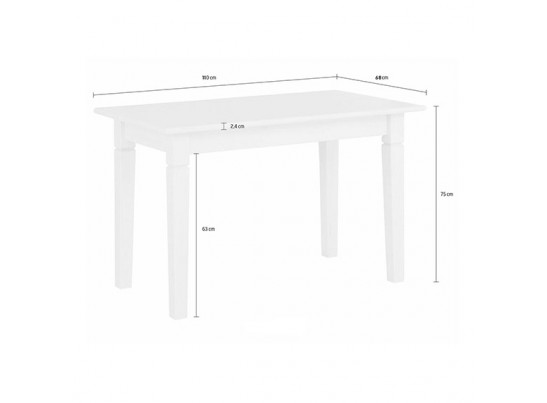 Стол Мадрид, без вставки (бейц/масло)