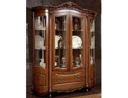 Витрина 4-дверная Аллегро орех