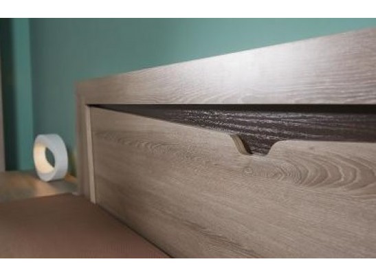 Кровать двуспальная Гарда, дуб