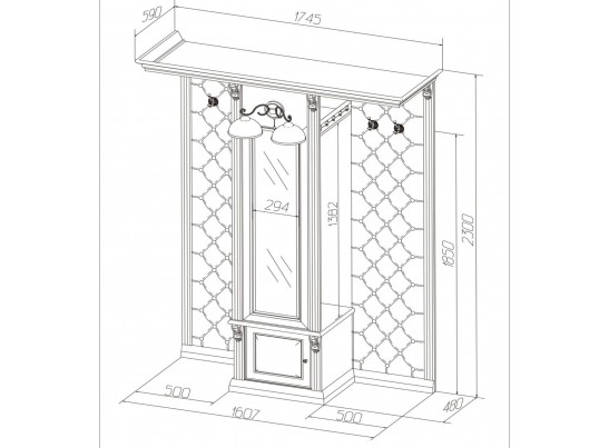 Прихожая Благо артикул Б 5.13