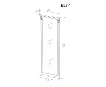 Зеркало "Благо" Б 5.7-1
