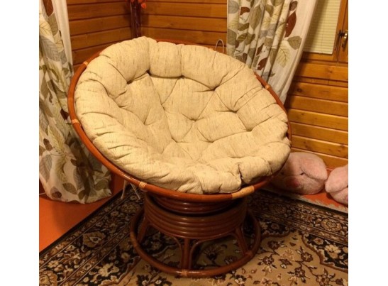 Кресло Папасан вращающееся с матрасом 23/01В