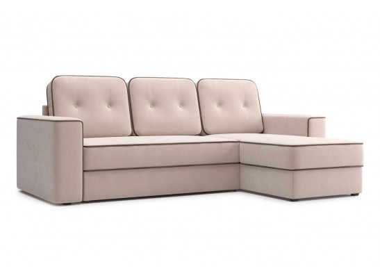 Угловой диван-кровать Астон, Тёмно-вишнёвый