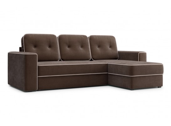 Угловой диван-кровать Астон, Тёмно-вишнёвый