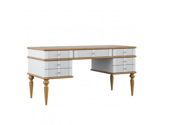 Стол письменный "Рандеву" 007 (белый, серый) в Кургане