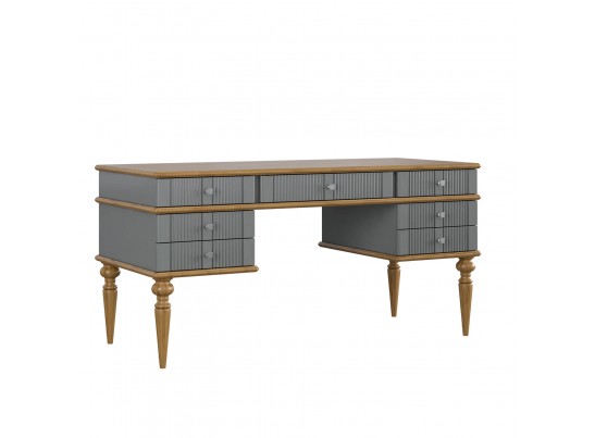 Стол письменный "Рандеву" 007 (белый, серый) в Кургане