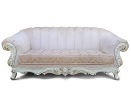 Диван трехместный Лорена белый 