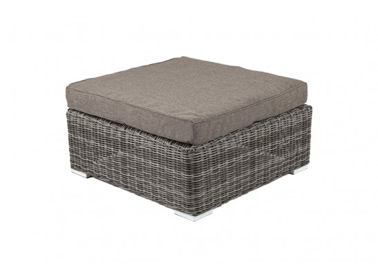 "Лунго" плетеная оттоманка с подушкой, цвет графит в Кургане