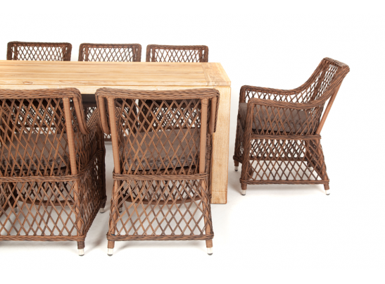 "Витория" обеденная группа плетеная, цвет коричневый в Кургане