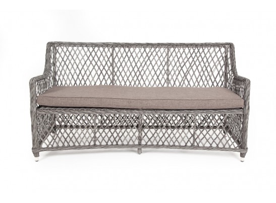 "Латте" диван двухместный из искусственного ротанга, цвет графит в Кургане