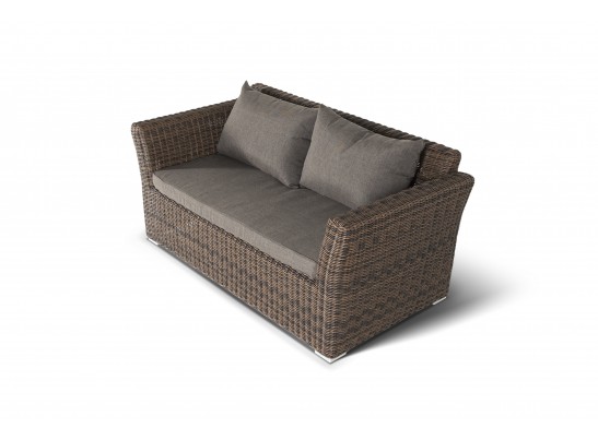 "Капучино Дабл" лаунж-зона из искусственного ротанга, цвет коричневый в Кургане