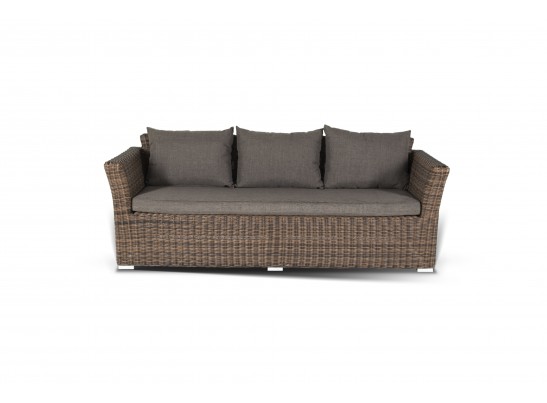 "Капучино Дабл" лаунж-зона из искусственного ротанга, цвет коричневый в Кургане