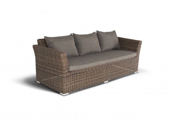 "Капучино Дабл" лаунж-зона из искусственного ротанга, цвет коричневый в Кургане