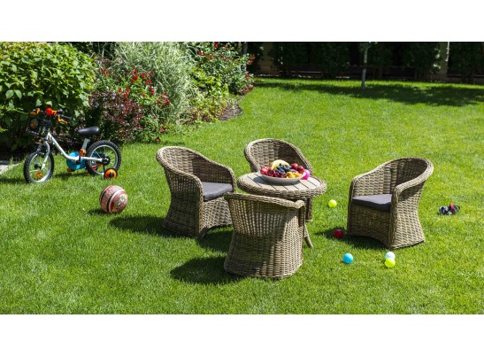 "Равенна" кресло детское плетеное, цвет соломенный в Кургане