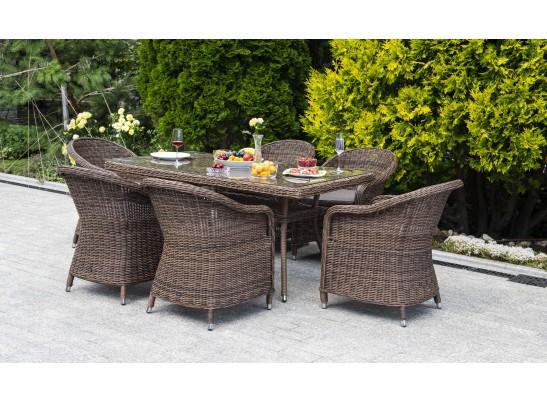 "Эспрессо" обеденная группа плетеная, цвет коричневый в Кургане