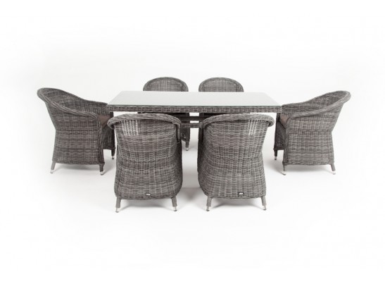 "Эспрессо" обеденная группа плетеная, цвет графит в Кургане