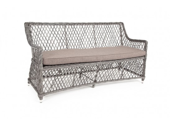 "Латте" диван двухместный из искусственного ротанга, цвет графит в Кургане