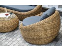 "Барселона" лаунж-зона из искусственного ротанга, цвет соломенный в Кургане