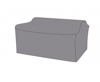Защитный чехол на диван Капучино, двухместный 170×86,5×81,5 см, цвет темно-серый