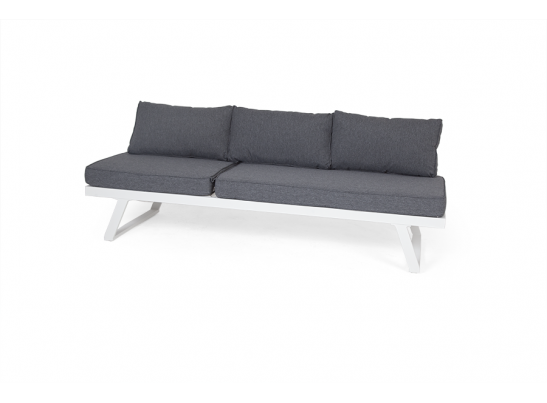 "Альпы" комплект-трансформер садовой мебели из алюминия (угловой диван, столик) с подушками в Кургане