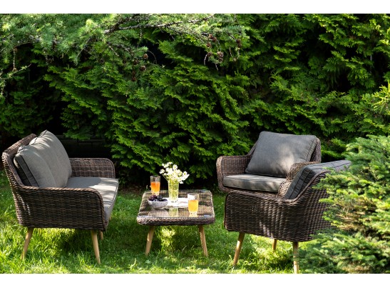 "Прованс" лаунж-зона плетеная из искусственного ротанга, цвет коричневый в Кургане
