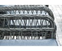 "Цесена" обеденная группа плетеная из искусственного ротанга, цвет графит в Кургане