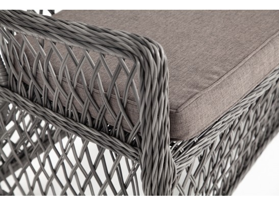 "Латте" диван двухместный из искусственного ротанга, цвет графит в Кургане